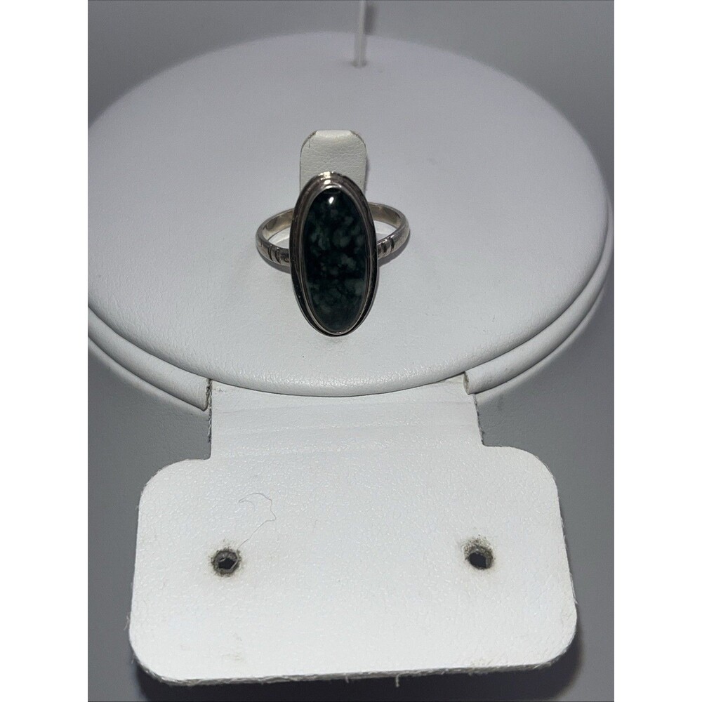 Seraphinite Artisan Ring 925 Silver Sterling Handmade Size 7.25